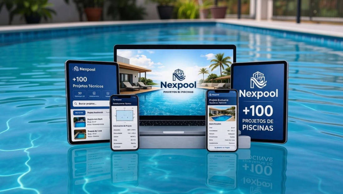 Nexpool aplicativo de projetos de piscinas